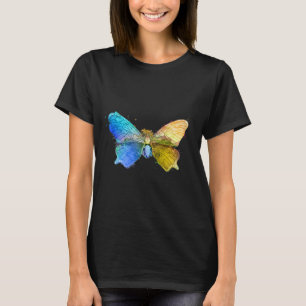 Aquarell Schmetterling Ukraine-Flagge Ukraine-Gesc T-Shirt
