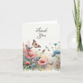Aquarell Schmetterlinge Dankeskarten Dankeskarte