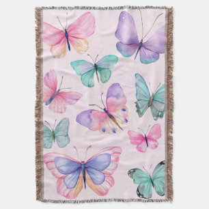 Aquarell-Schmetterlinge Decke