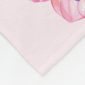 Aquarell-Schmetterlinge Fleecedecke (Ecke)