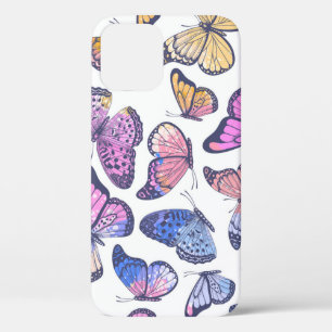 Aquarell-Schmetterlinge: Pastell-Vintage-Muster. Case-Mate iPhone Hülle