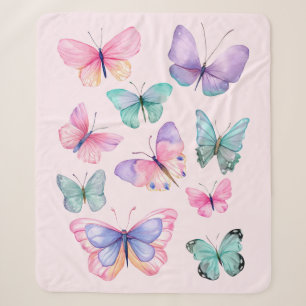 Aquarell-Schmetterlinge Sherpadecke