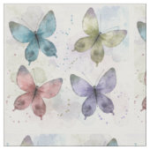 Aquarell-Schmetterlinge Stoff (Nahaufnahme)