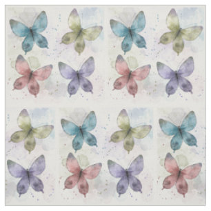 Aquarell-Schmetterlinge  Stoff