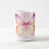 Aquarell-Schmetterlingskunst Kaffeetasse (Mittel)