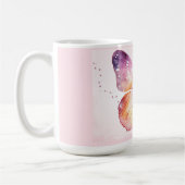 Aquarell-Schmetterlingskunst Kaffeetasse (Links)