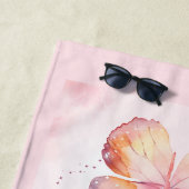 Aquarell-Schmetterlingskunst Strandtuch (Beispiel)