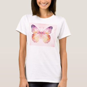 Aquarell-Schmetterlingskunst T-Shirt