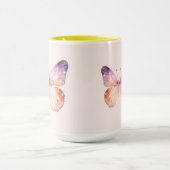 Aquarell-Schmetterlingskunst Tasse (Zentrum)