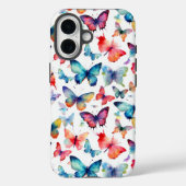 Aquarell-Schmetterlingsmuster Case-Mate iPhone Hülle (Rückseite)