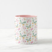 Aquarell-Schmetterlingsmuster Tasse (Zentrum)