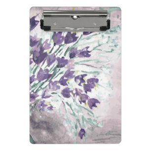 Aquarell-Schmutzhintergrund mit Glocken Mini Klemmbrett