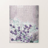 Aquarell-Schmutzhintergrund mit Glocken Puzzle (Vertikal)