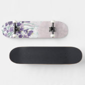 Aquarell-Schmutzhintergrund mit Glocken Skateboard (Horizontal)