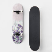 Aquarell-Schmutzhintergrund mit Glocken Skateboard (Vorderseite)