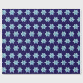 Aquarell-Schneeflocke  Geschenkpapier (Flach)