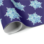 Aquarell-Schneeflocke  Geschenkpapier (Rolleneckpunkt)