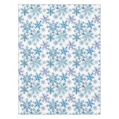 Aquarell-Schneeflocken-Muster Tischdecke (Vorderseite)