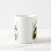 Aquarell-Schneemann, Laterne & Kardinal Kaffeetasse (Mittel)