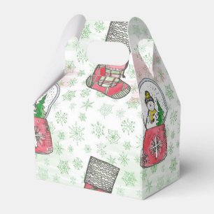 Aquarell-Schneemann-Weihnachtsfeiertag Geschenkschachtel
