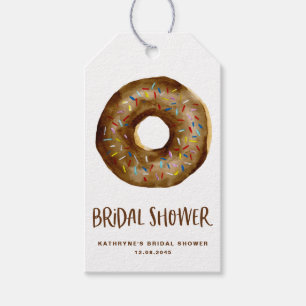 Aquarell-Schokoladen-Donut-Brautabschieds-Thank-Yo Geschenkanhänger