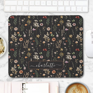 Aquarell Schön Florales Wildblumen Muster Mousepad