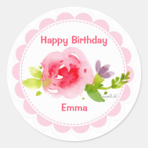 Aquarell-Schönheits-Aufkleber Runder Aufkleber