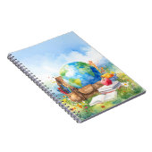 Aquarell-Schulbeginn-Notizbuch Notizblock (Rechte Seite)