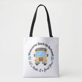 Aquarell-Schulbus-Tasche Tasche