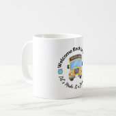 Aquarell-Schulbus-Tasse Kaffeetasse (Vorderseite Links)