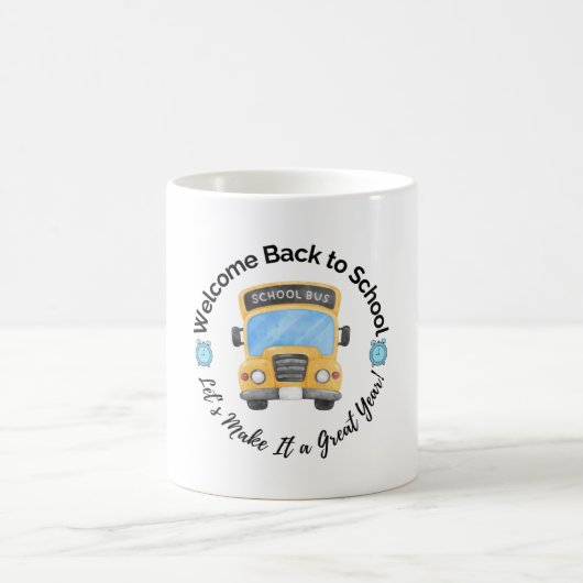 Aquarell-Schulbus-Tasse Kaffeetasse (Mittel)
