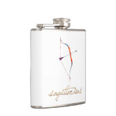 Aquarell-Schütze-Bogen u. Pfeil Flachmann (Rechts)