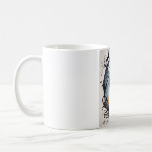 Aquarell Schwarze Katze Halloween Tasse 🎃 Gothic