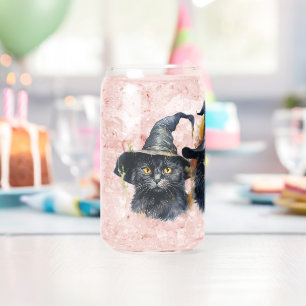 Aquarell Schwarze Katzen Trio Dosenglas
