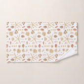 Aquarell Seashells Badhandtuch Set (Handtuch)