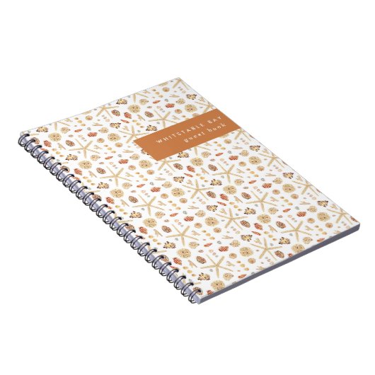 Aquarell Seashells Notizblock (Rechte Seite)