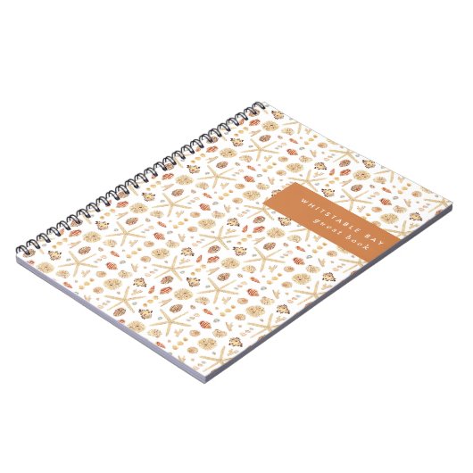 Aquarell Seashells Notizblock (Linke Seite)