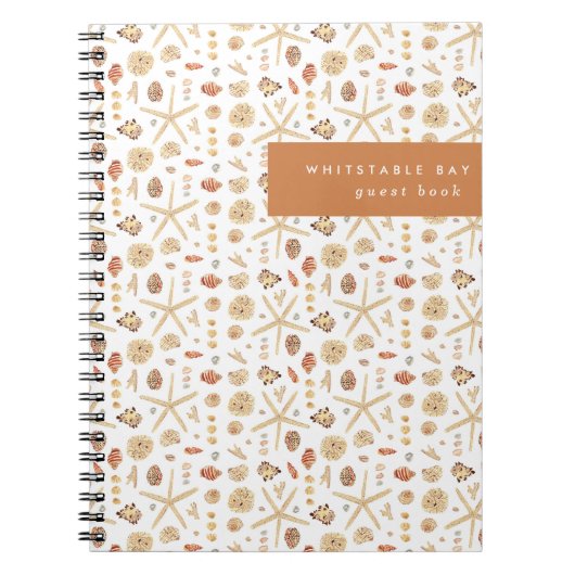 Aquarell Seashells Notizblock (Vorderseite)