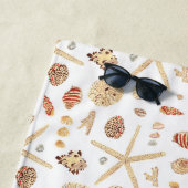 Aquarell Seashells Strandtuch (Beispiel)