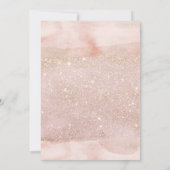 Aquarell sechzehn des Bonbon-16 erröten Einladung (Rückseite)