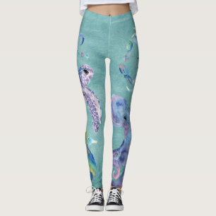 Aquarell-Seeleben Leggings