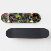 Aquarell-Seeleben-Muster 1 Skateboard (Horizontal)