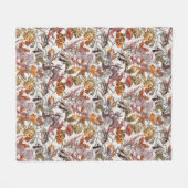 Aquarell-Seeleben-Muster 2 Fleecedecke (Vorderseite (Horizontal))