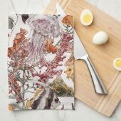 Aquarell-Seeleben-Muster 2 Handtuch (Viertel Falte)