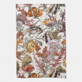 Aquarell-Seeleben-Muster 2 Handtuch (Vertikal)