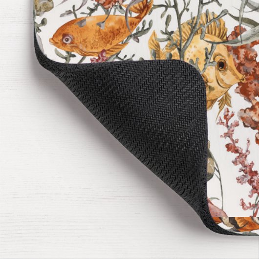 Aquarell-Seeleben-Muster 2 Mousepad (Ecke)