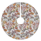 Aquarell-Seeleben-Muster 2 Polyester Weihnachtsbaumdecke (Vorderseite)