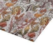 Aquarell-Seeleben-Muster 2 Schneidebrett (Ecke)