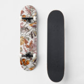 Aquarell-Seeleben-Muster 2 Skateboard (Vorderseite)