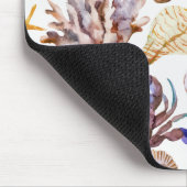 Aquarell-Seeleben-Muster 4 Mousepad (Ecke)